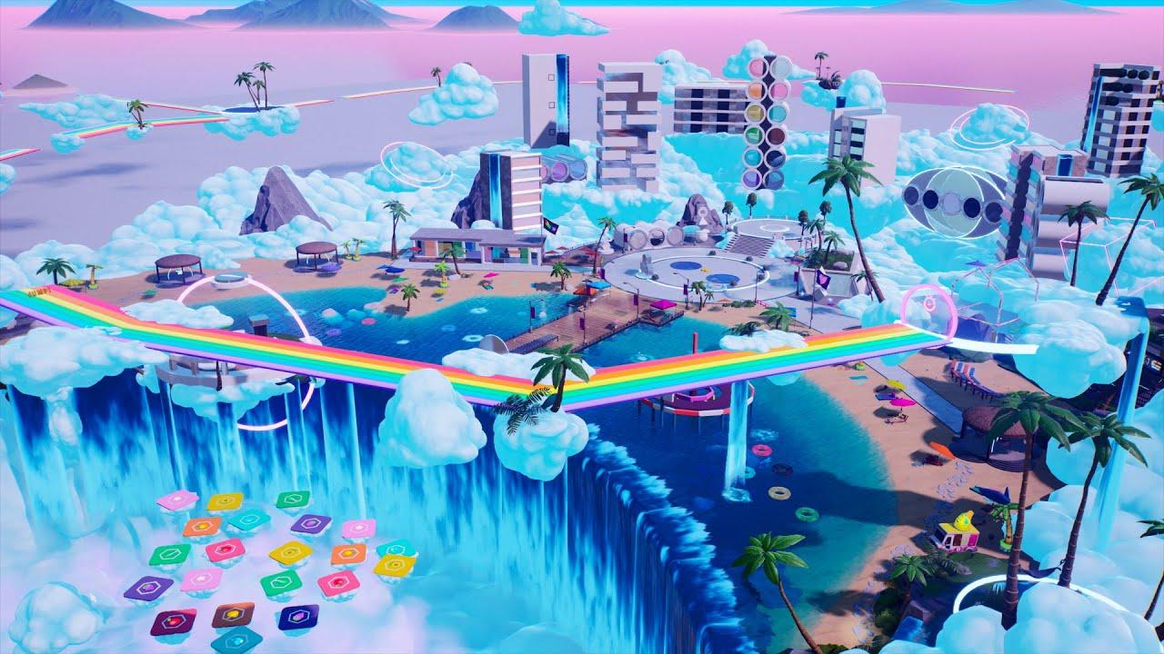 Rainbow Crossroads by 3DLab - Created In Fortnite thumbnail