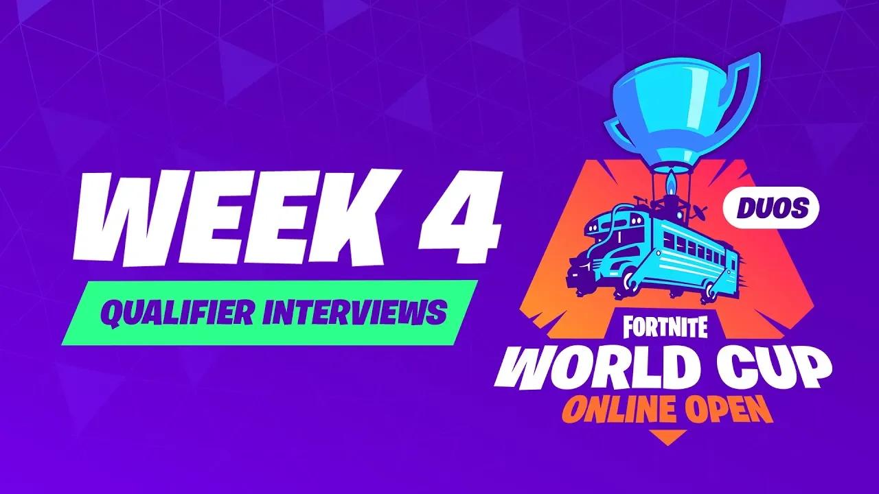 Fortnite World Cup - Week 4 Qualifier Interviews thumbnail