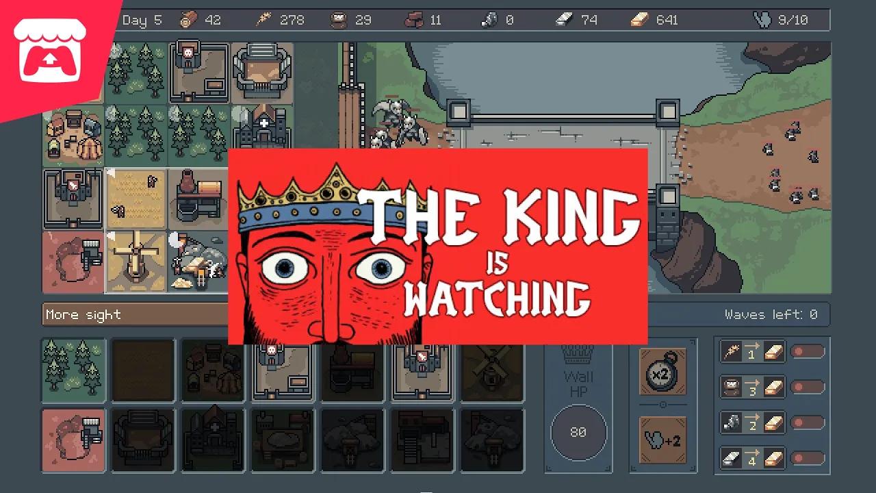 The King is Watching - Defend the castle against waves of enemies in this roguelite kingdom builder! thumbnail