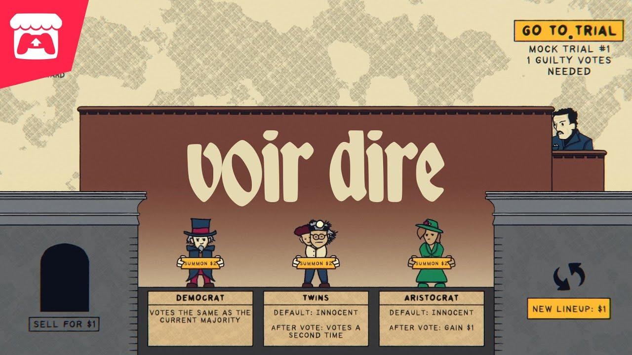 Voir Dire - An absurd jury-packing auto-battler created in 48 hours for Ludum Dare 55! thumbnail