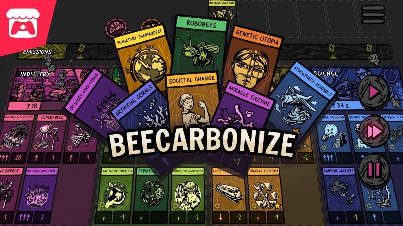 Beecarbonize - An environmental card strategy game with climate change as your opponent! thumbnail