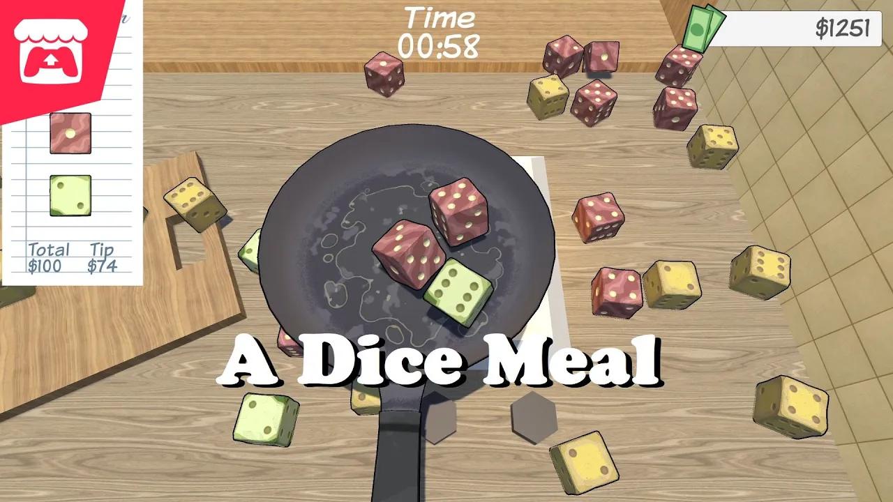 A Dice Meal - Serve die-sized dishes by flipping the pan! thumbnail