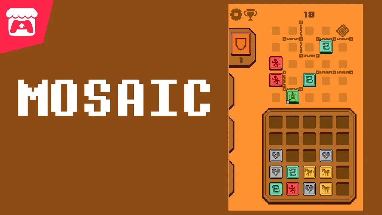 Mosaic - A broughlike made for 7DRL about collecting coloured tiles and seeking ancient wisdom! thumbnail