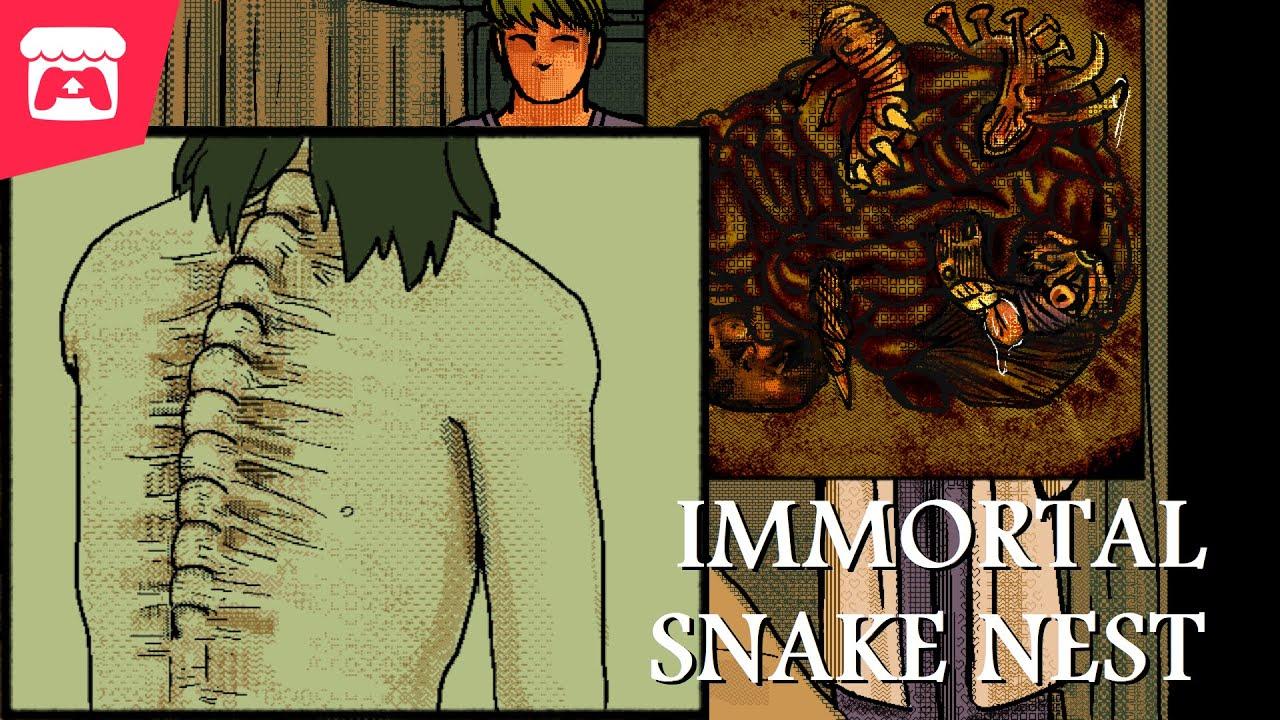 Immortal Snake Nest - A body horror visual novel about snakes living inside your body! thumbnail