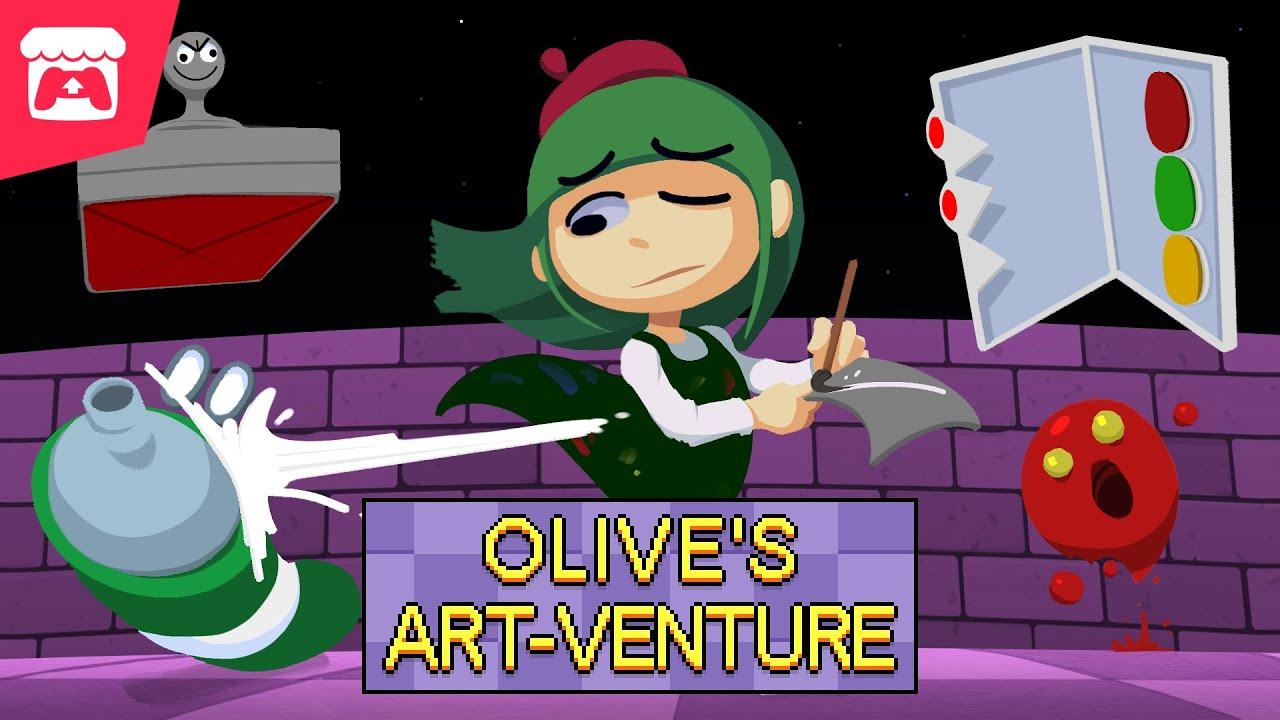 Olive's Art-Venture - Fight your way up the magi-art tower by drawing shapes to cast spells! thumbnail