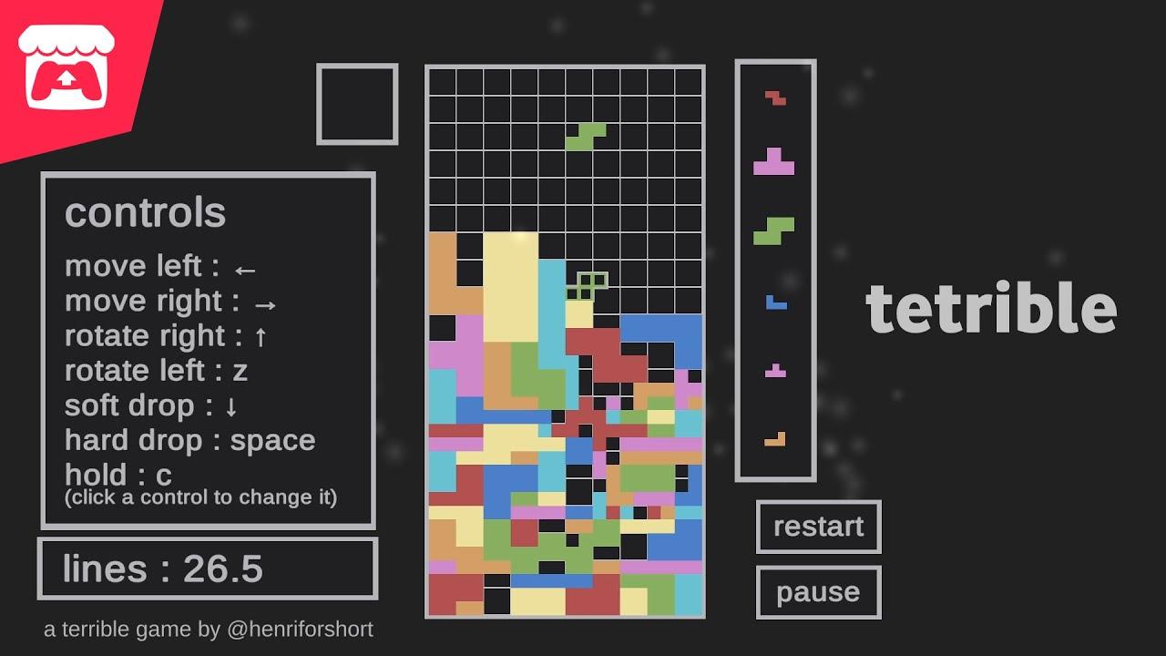 tetrible - It's Tetris, but with tetrominoes of variable sizes! thumbnail