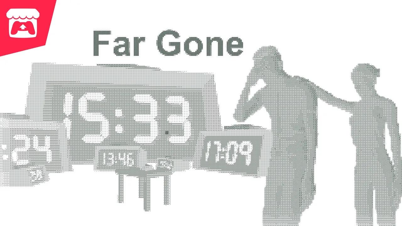 Far Gone - A surreal 1-bit style game about a young girl lost in a strange place! thumbnail