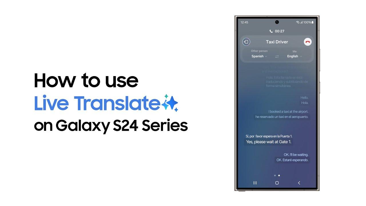 Galaxy S24 Series: How to use Live Translate | Samsung thumbnail