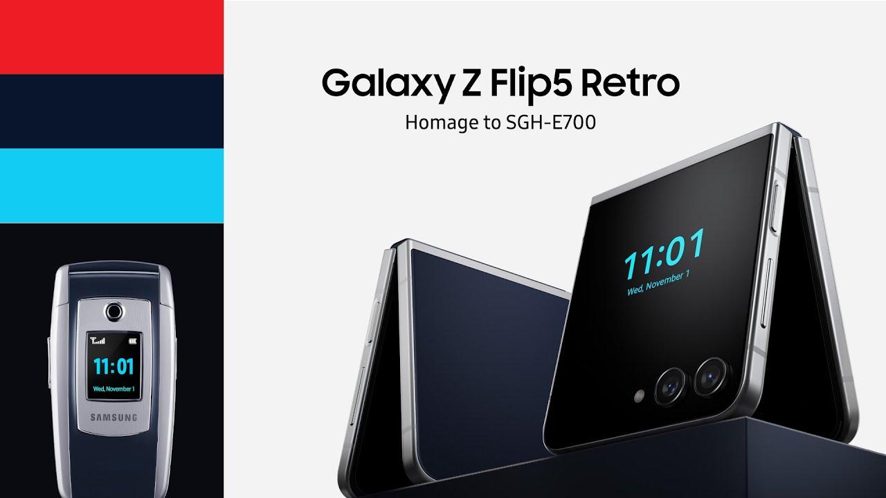 Galaxy Z Flip5 Retro : Homage to SGH-E700｜Samsung thumbnail