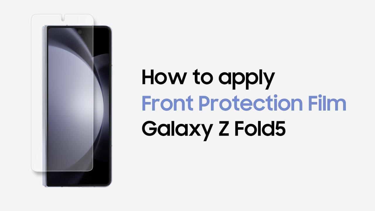 Galaxy Z Fold5: How to apply Front Protection Film | Samsung​ thumbnail