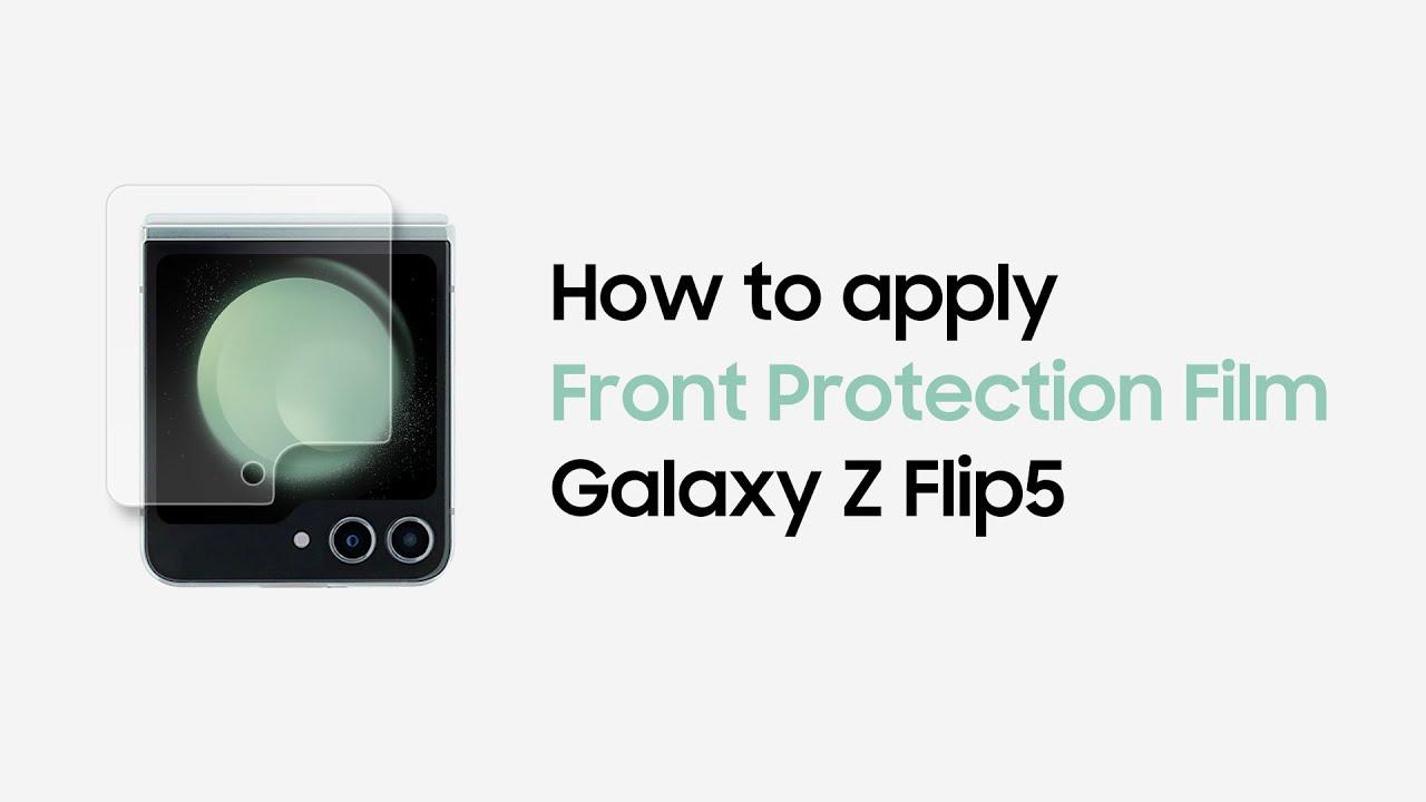 Galaxy Z Flip5: How to apply Front Protection Film | Samsung​ thumbnail