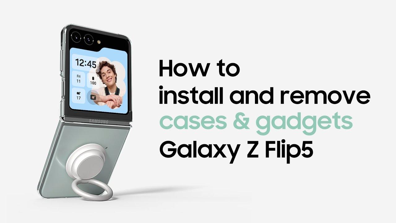 Galaxy Z Flip5: How to install and remove cases and gadgets | Samsung​ thumbnail