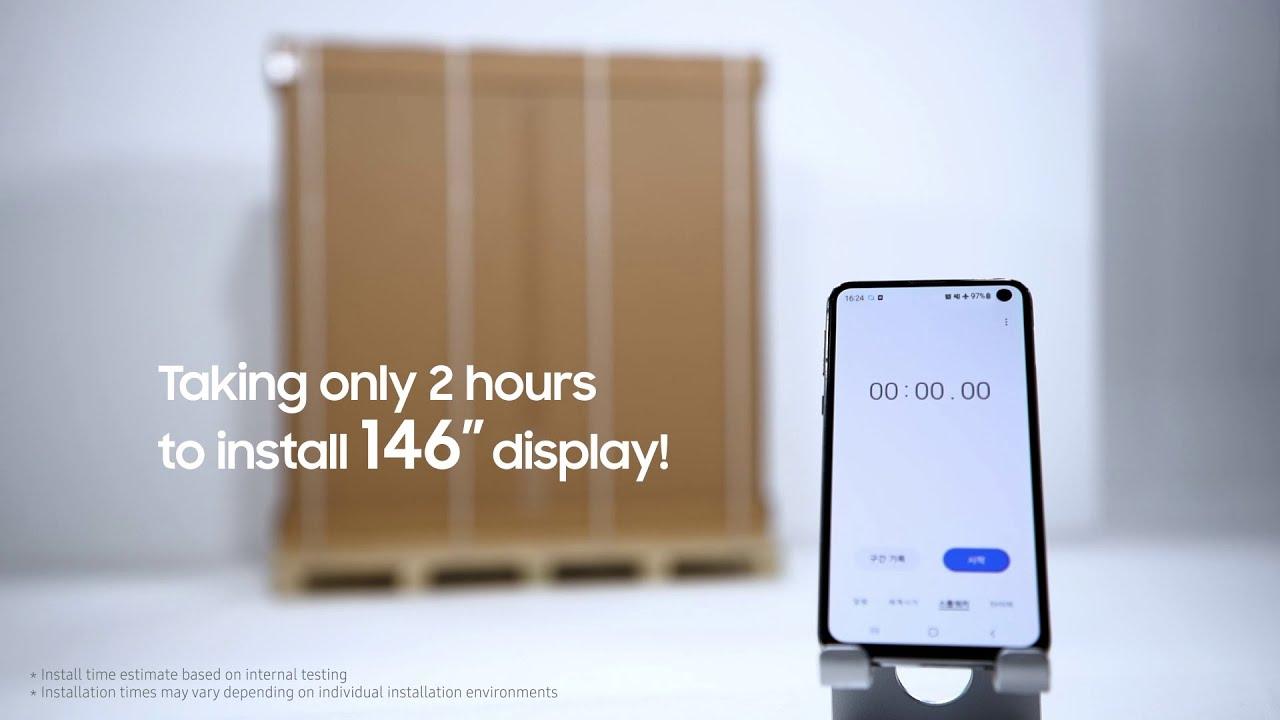 The Wall All-in-One: 146" screen installed in just 2 hours | Samsung thumbnail