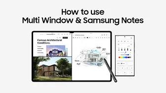 Galaxy Tab S8 Series: How to use Multi Window & Samsung Notes | Samsung thumbnail