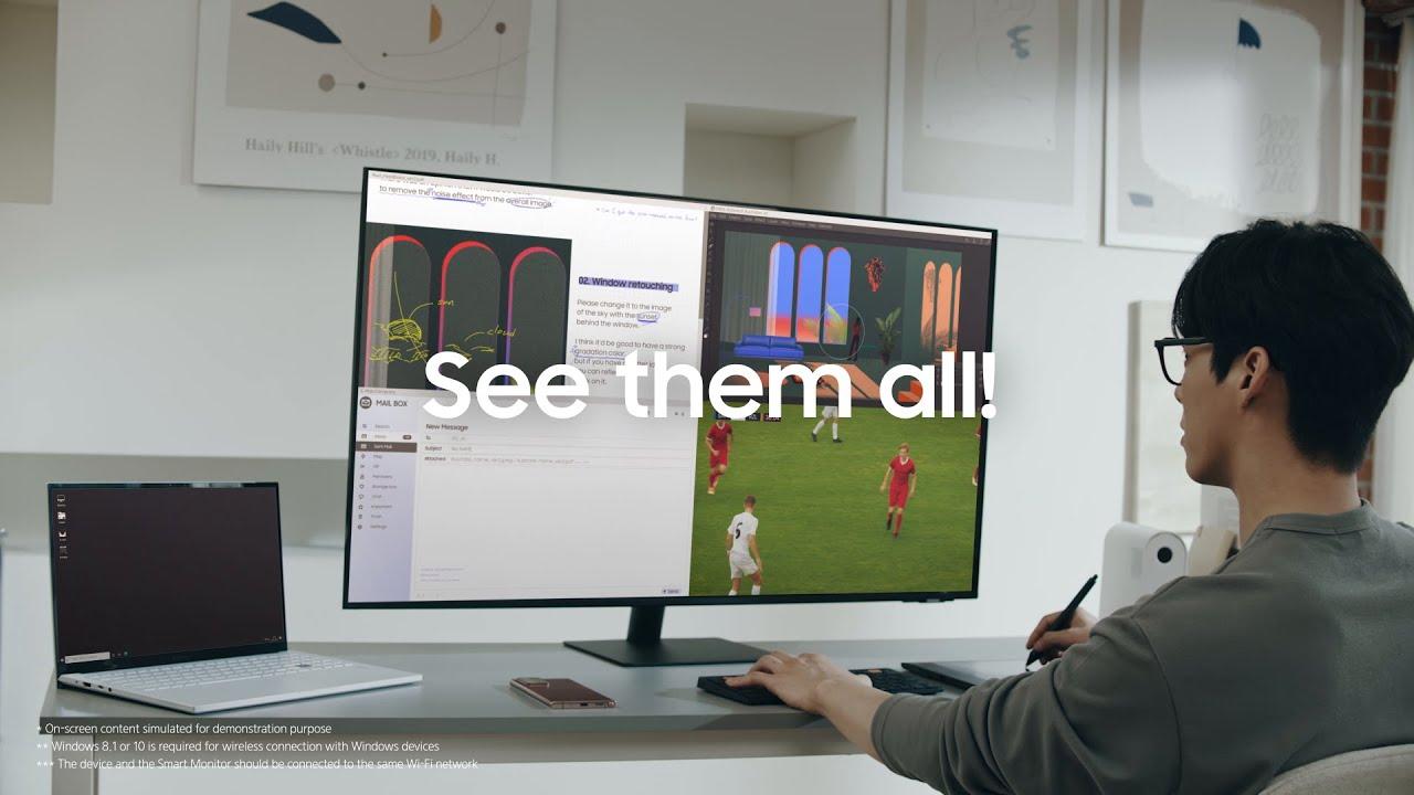 Smart Monitor: Bigger Really is Better | Samsung thumbnail