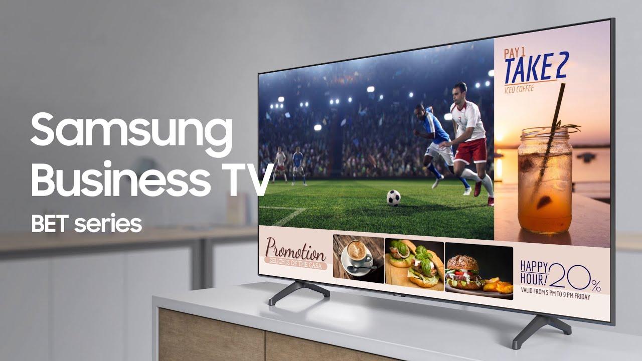 Samsung Business TV: A TV built for your business | Samsung thumbnail