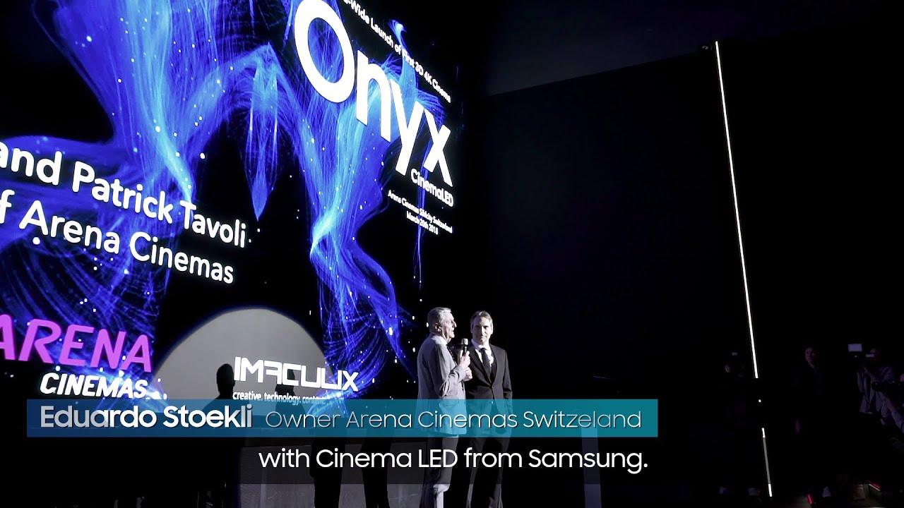 Samsung Onyx: Cinema LED Signage Showcase event at Arena cinemas Zurich thumbnail