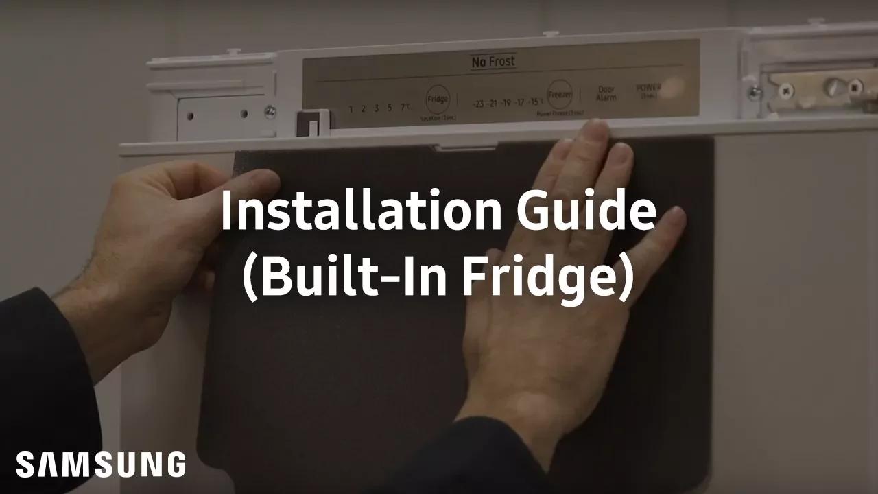 How To Install Samsung Slide Mounting Built-In Fridge thumbnail