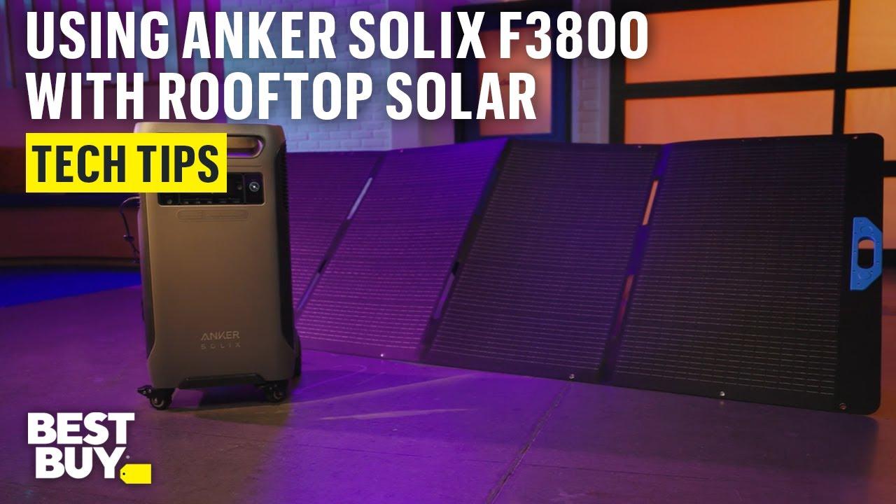 Integrate Your Anker SOLIX F3800 Portable Power Station with Rooftop Solar – Tech Tips from Best Buy thumbnail