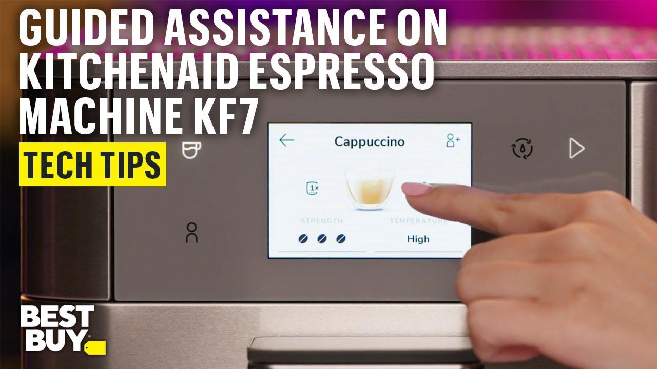 Guided Assistance on the KitchenAid Fully Automatic Espresso Machine KF7 – Tech Tips from Best Buy thumbnail