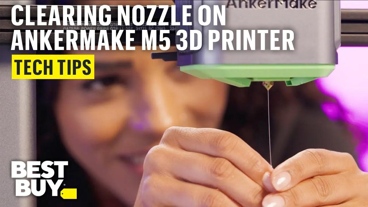 Clearing a Clogged Nozzle on the AnkerMake M5 Speedy 3D Printer – Tech Tips from Best Buy thumbnail