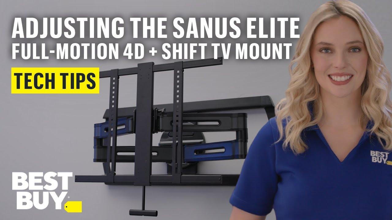 Exploring the Sanus Elite Large Full-Motion 4D + SHIFT TV Mount - Tech Tips from Best Buy thumbnail