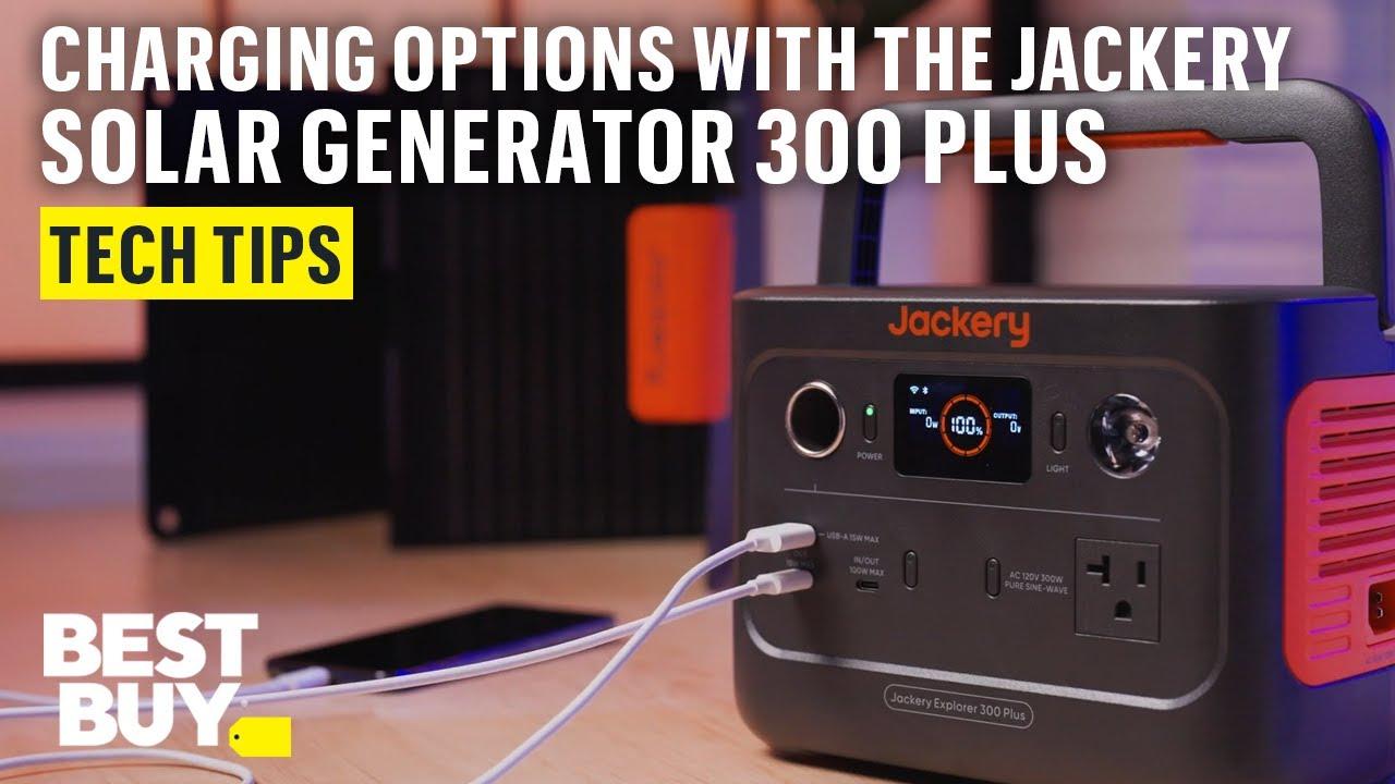 Multiple Charging Options with the Jackery Solar Generator 300 Plus – Tech Tips from Best Buy thumbnail