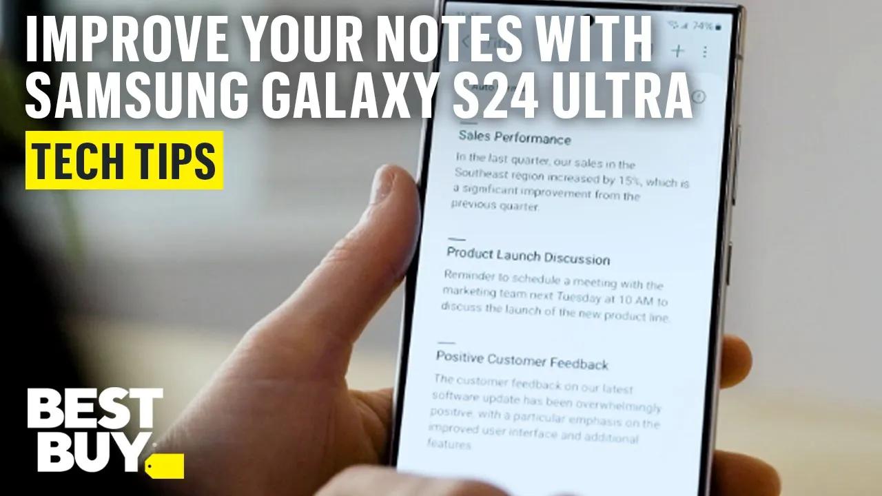 Note Assist on the Samsung Galaxy S24 Ultra thumbnail