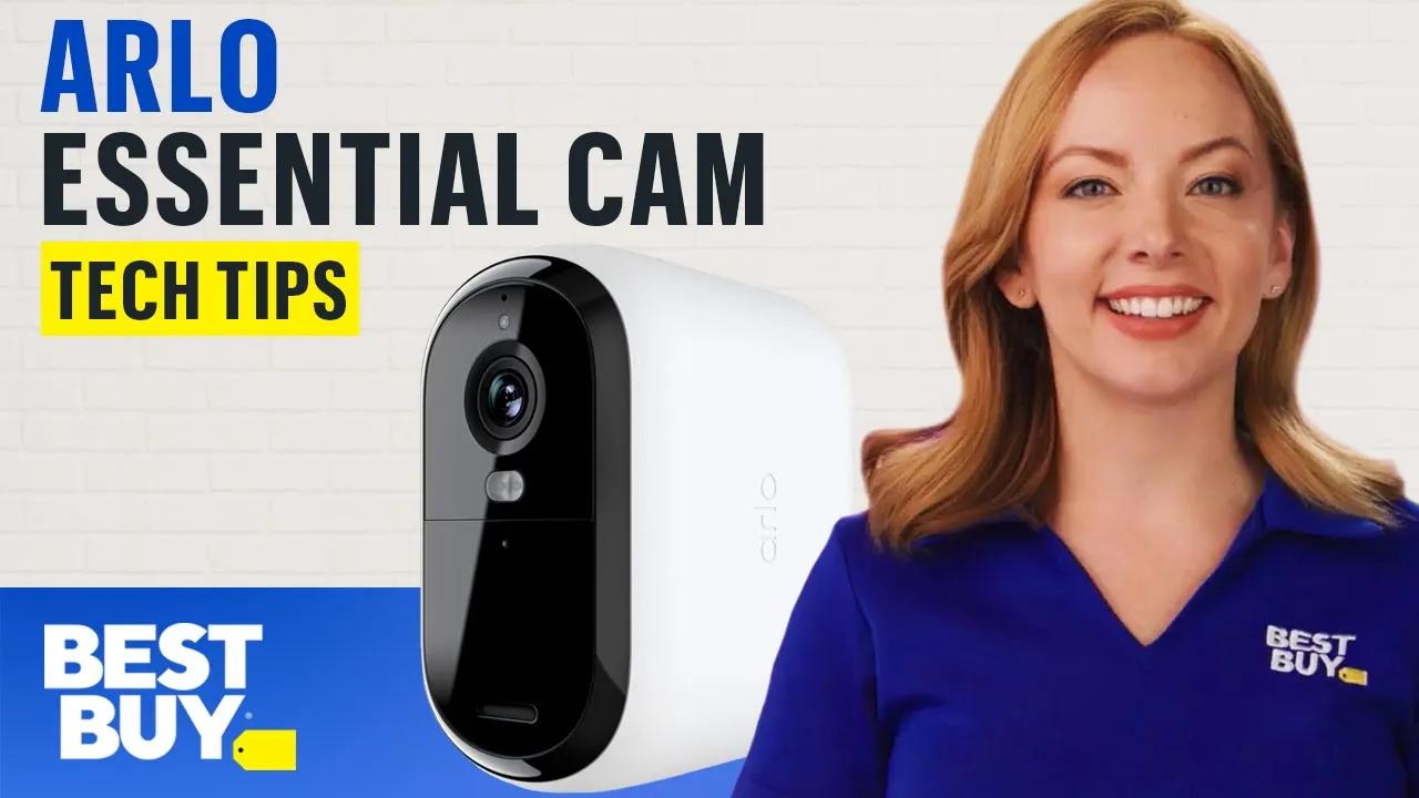 Monitor Your Home with Arlo Essential Outdoor 2K Cameras | Tech Tips from Best Buy thumbnail