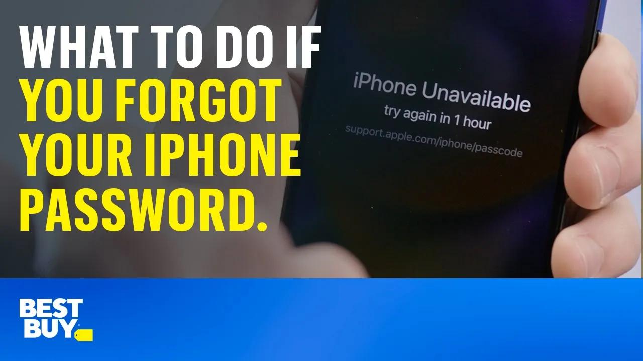 What to do if you forgot your iPhone password. Tech Tips from Best Buy. thumbnail