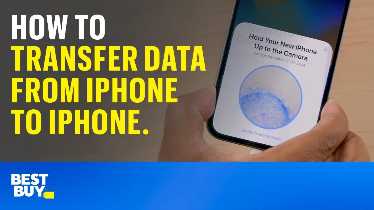 How to transfer data from iPhone to iPhone. Tech Tips from Best Buy. thumbnail