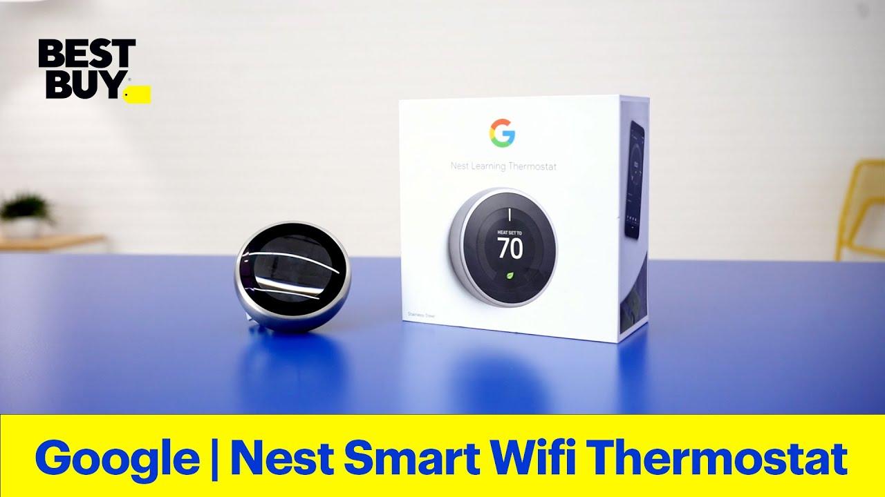 Google Nest Learning Smart Wifi Thermostat – From Best Buy thumbnail