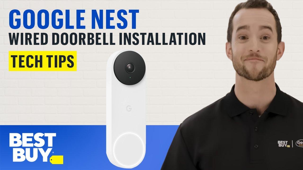 How to Install the Google Nest Wired Doorbell - Tech Tips from Best Buy thumbnail