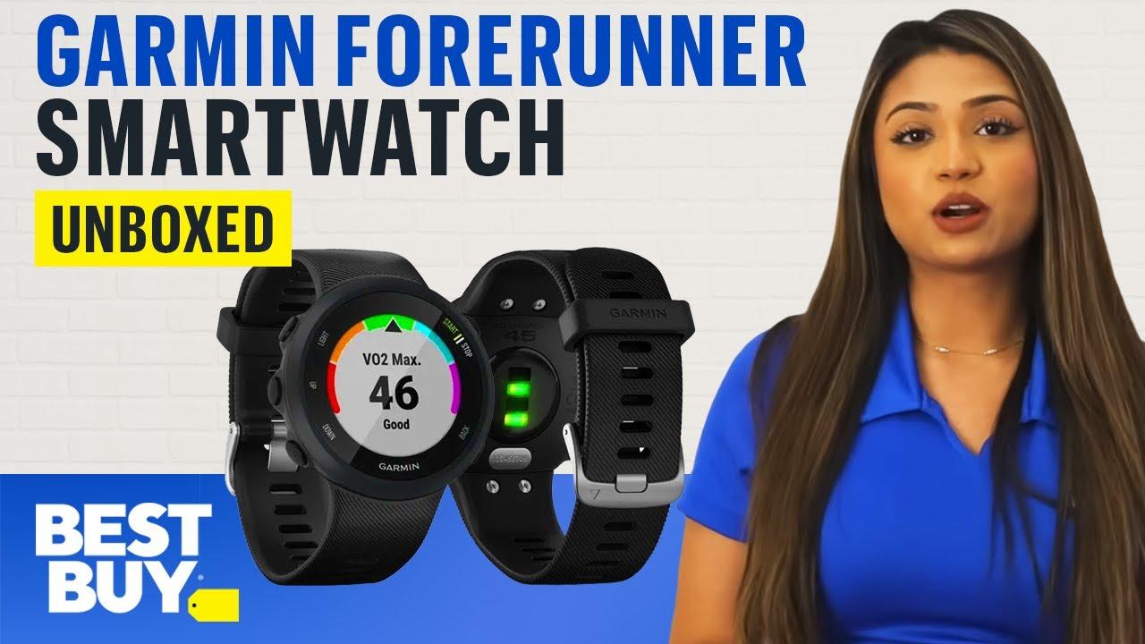 Track Your Heart Rate: Garmin Forerunner 45 Smartwatch - Unboxed from Best Buy thumbnail