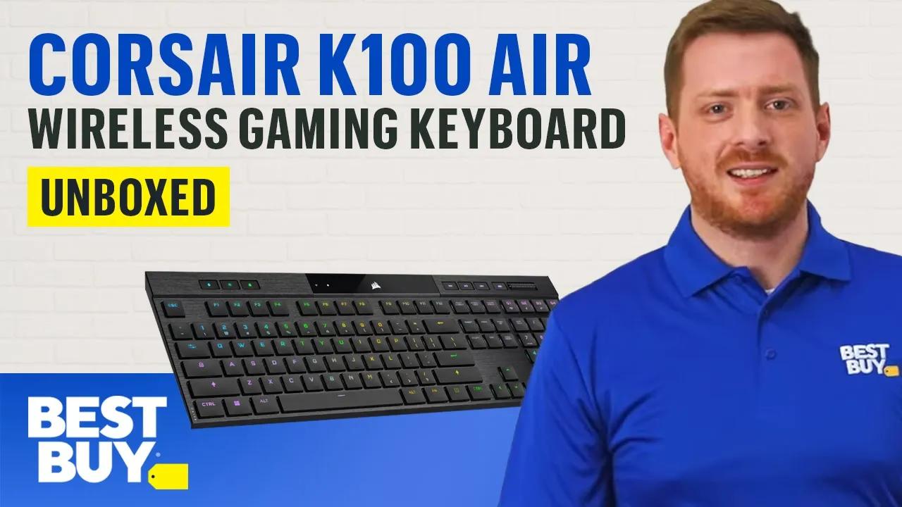 CORSAIR K100 Air Wireless Gaming Keyboard - Unboxed from Best Buy thumbnail