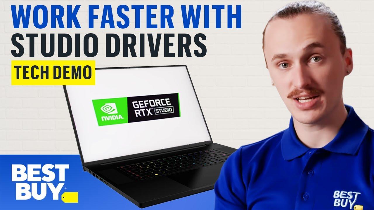 Edit Photo and Video Faster with NVIDIA Studio Drivers - Tech Demo from Best Buy thumbnail