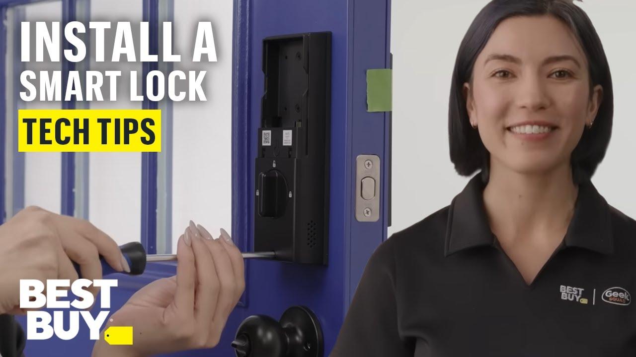 Installing a Smart Lock - Tech Tips from Best Buy thumbnail