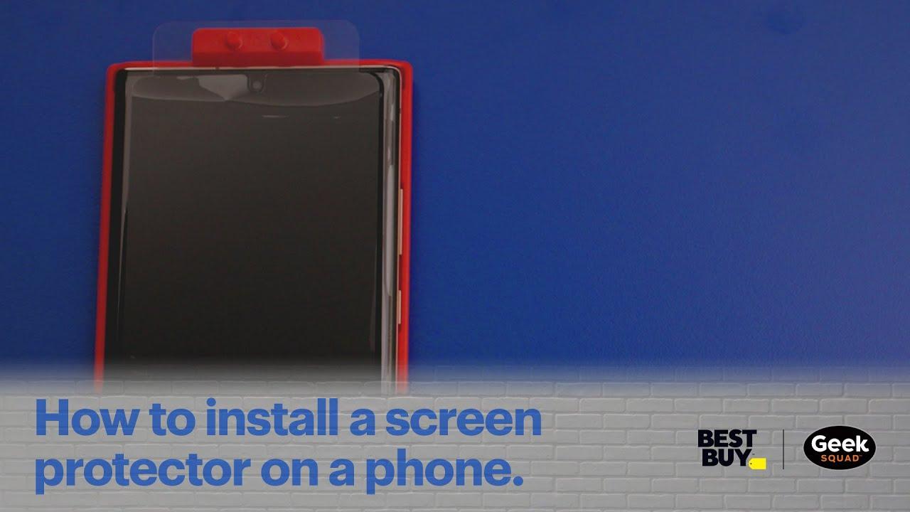 Tech Tips: How to install a phone screen protector. thumbnail