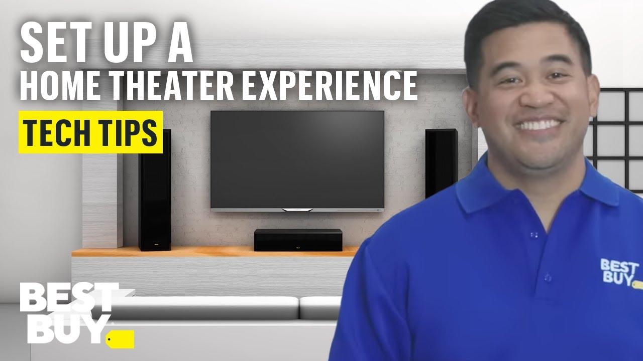 Setting Up a Home Theater Experience - Tech Tips from Best Buy thumbnail