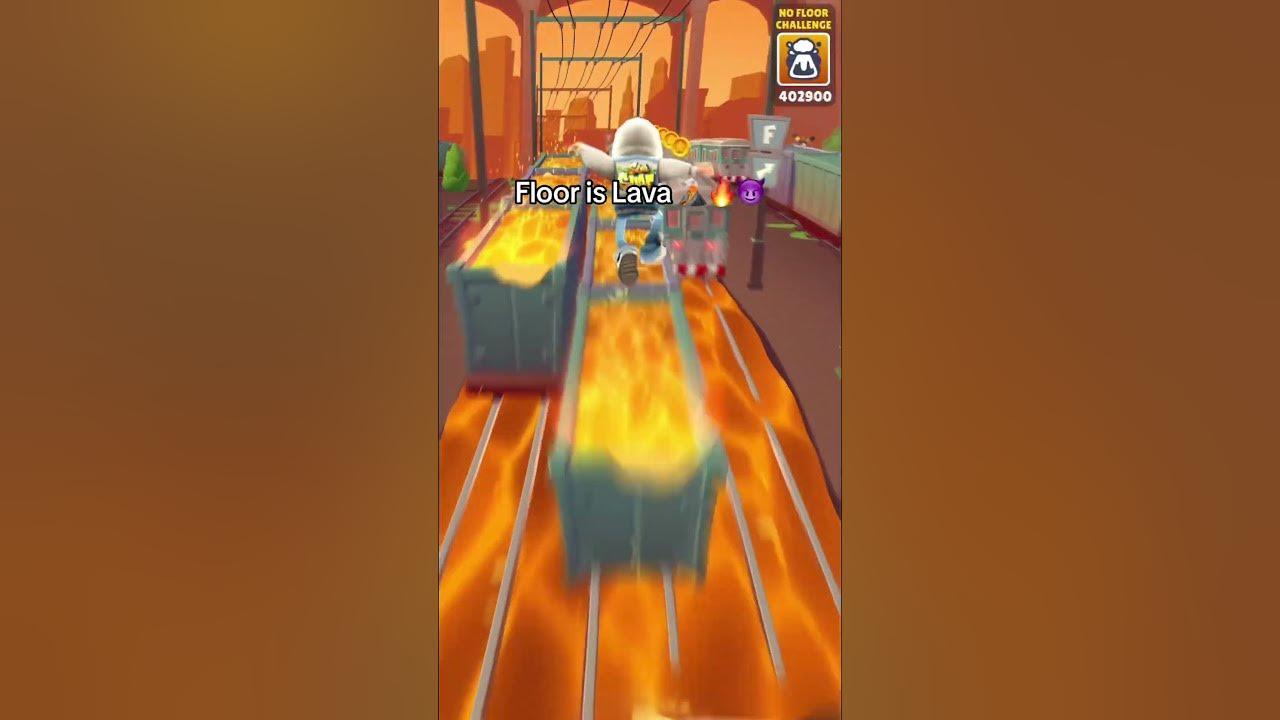 fake vs real floor is lava #subwaysurfers #floorislava thumbnail