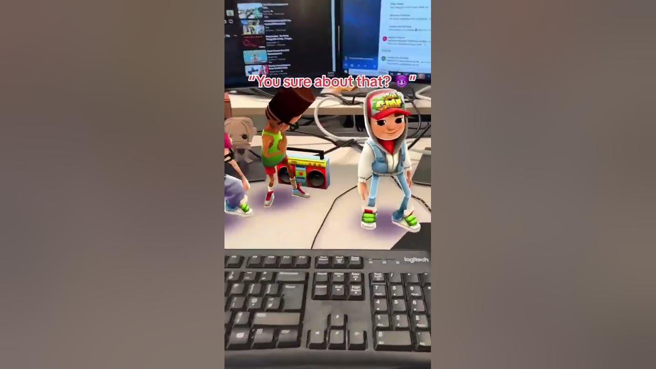 the subway surfers admin plays with toys? #subwaysurfers #subwaystudio thumbnail