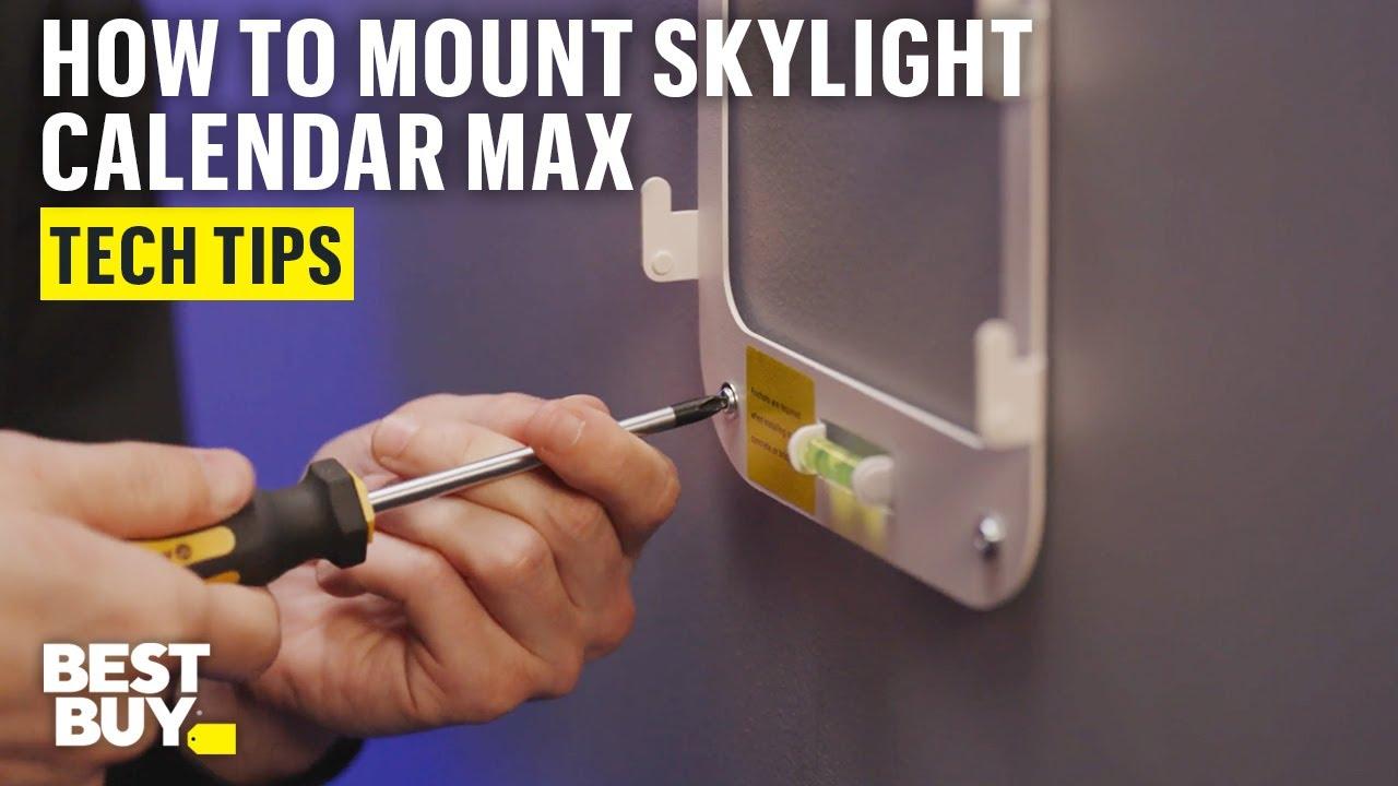 How to Mount the Skylight Calendar Max Touchscreen Smart Calendar – Tech Tips from Best Buy thumbnail