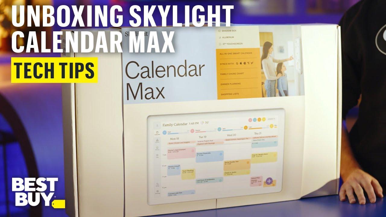 Unboxing the Skylight Calendar Max Touchscreen Smart Calendar – Tech Tips from Best Buy thumbnail