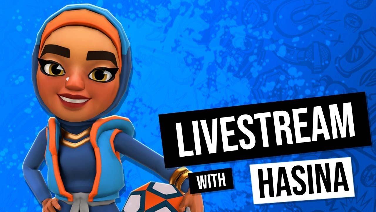 🔴 In Cairo with Hasina  😎 I Subway Surfers Gameplay Livestream thumbnail