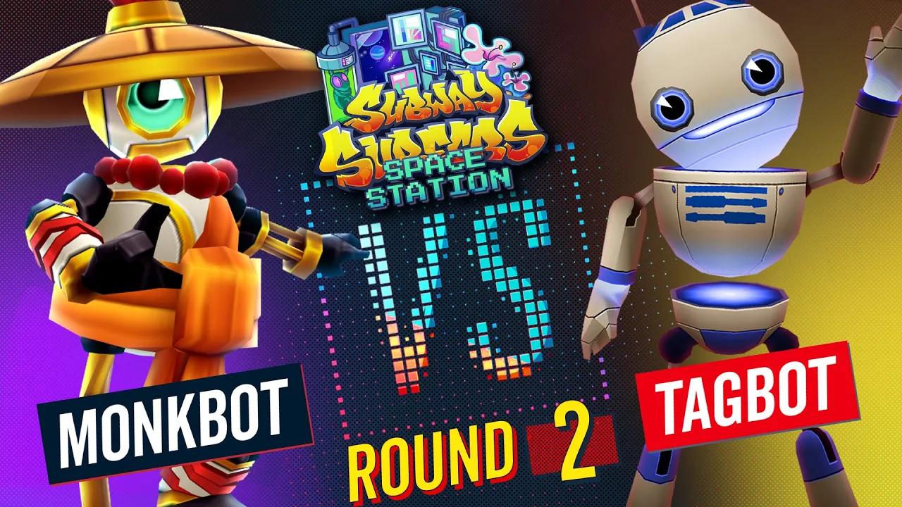 Subway Surfers Versus | Monkbot VS Tagbot | Space Station - Round 2 | SYBO TV thumbnail