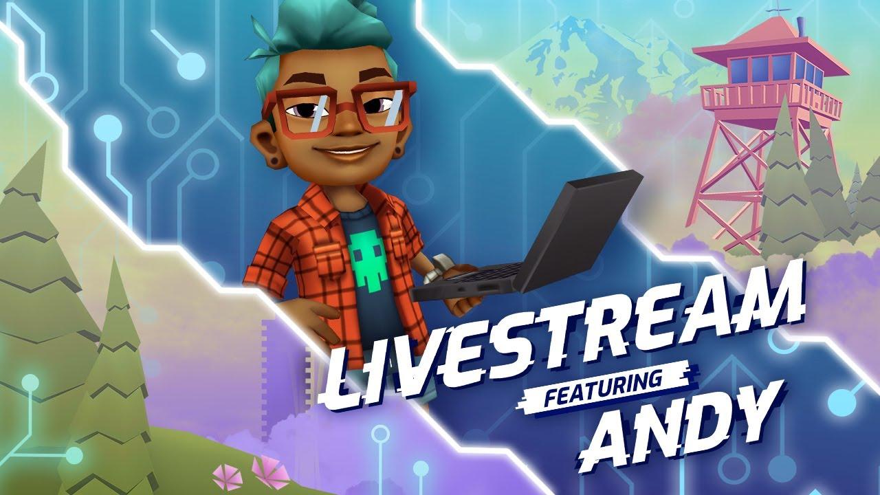 🔴 NEW UPDATE, NEW CHARACTER - ANDY!! I Subway Surfers Gameplay Livestream thumbnail