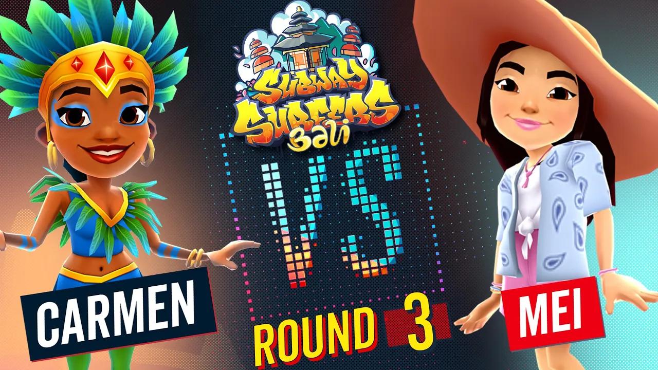 Subway Surfers Versus | Carmen VS Mei | Bali - Round 3 | SYBO TV thumbnail