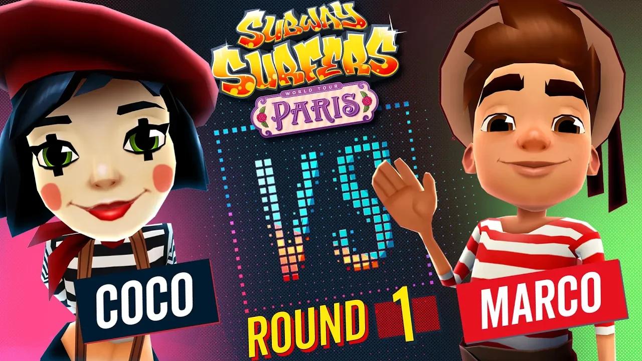 Subway Surfers Versus | Coco VS Marco | Paris - Round 1 | SYBO TV thumbnail