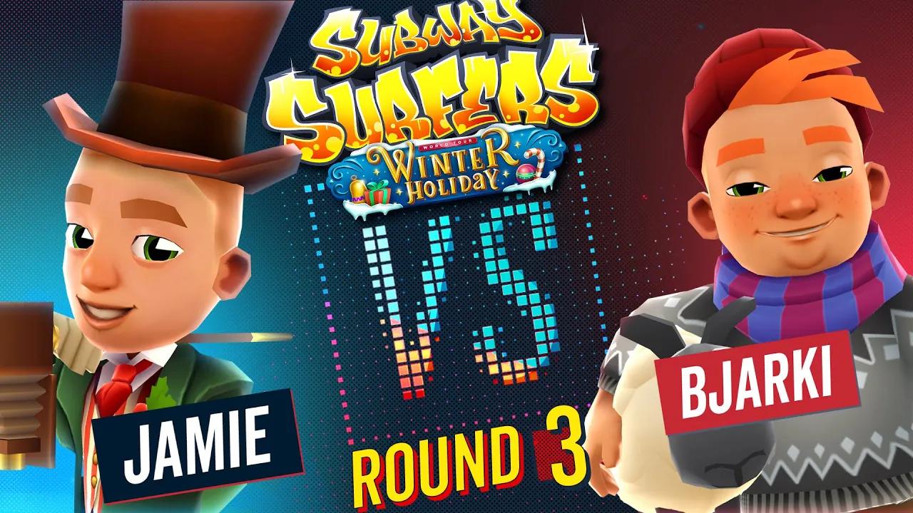 Subway Surfers Versus | Bjarki VS Jamie | Winter Holiday - Round 3 | SYBO TV thumbnail