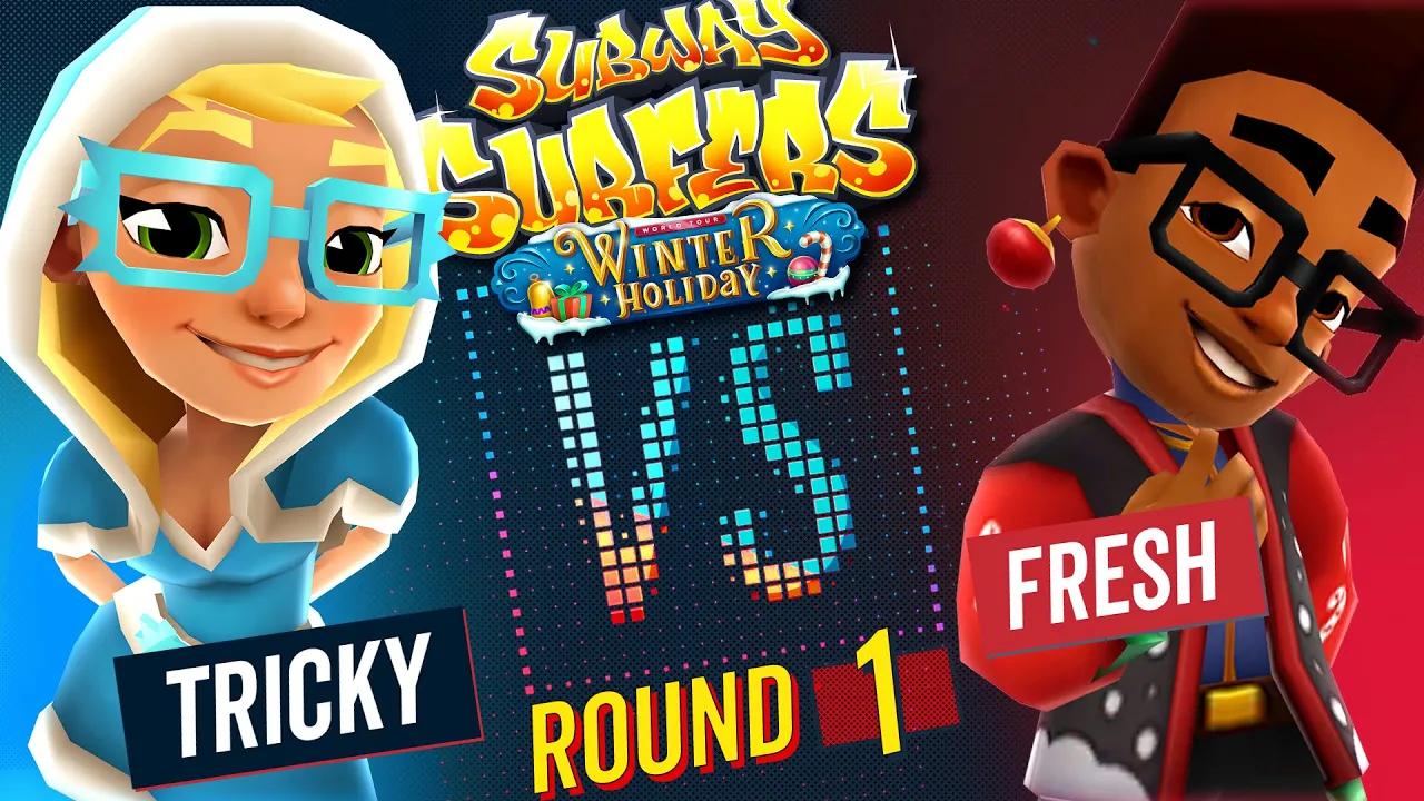 Subway Surfers Versus | Fresh VS Tricky | Winter Holiday - Round 1 | SYBO TV thumbnail